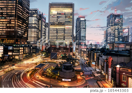 AI画像　東京の夜景イメージ 105443303