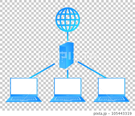 インターネット　ルーター　イラスト 105443319