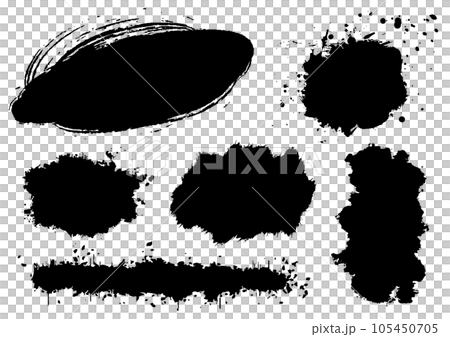 用黑色墨水繪製的各種垃圾零件 6 件套 用黑色墨水繪製的各種垃圾零件 6 件套 105450705