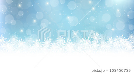 雪　クリスマス　冬　空　背景 105450759