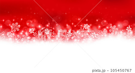雪　クリスマス　冬　空　背景 105450767