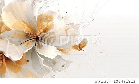 Watercolor abstract design for background wedding or buzzy social media banner 105451813