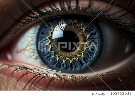 瞳に紋様 105452935