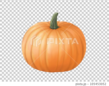 萬聖節南瓜逼真水彩插圖 105453052