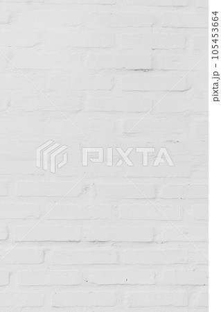Modern white vintage brick wall texture for background retro whitewashed 105453664