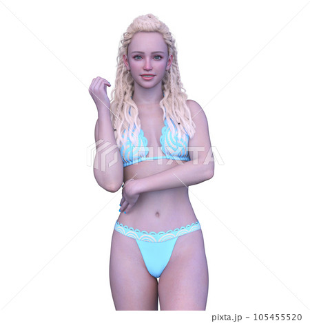 ビキニ姿の女性 ビキニ姿の女性 105455520