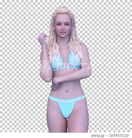 ビキニ姿の女性 ビキニ姿の女性 105455520