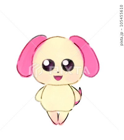 【気をつけポーズ】ぬいぐるみみたいなふわふわアニマルイラスト【イヌ】 【気をつけポーズ】ぬいぐるみみたいなふわふわアニマルイラスト【イヌ】 105455610