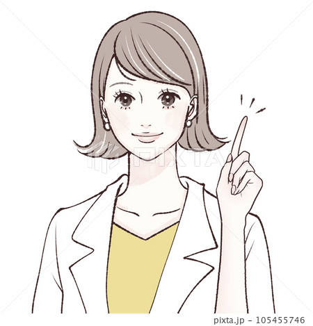 女医,白衣,美容家,アドバイザー,研究員,医者,医師,専門家,美容外科,美容外科医,整形,美容医療, 105455746