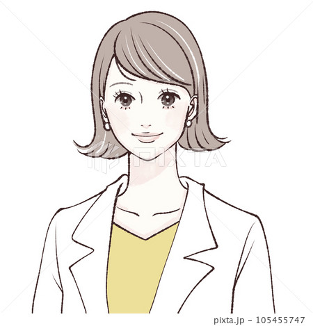 女医,白衣,美容家,アドバイザー,研究員,医者,医師,専門家,美容外科,美容外科医,整形,美容医療, 105455747