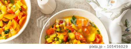 Summer minestrone soup 105456029