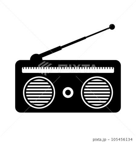 radio icon vector 105456134