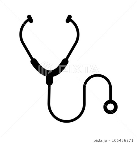 stethoscope icon vector 105456271