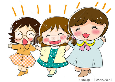 にぎやかな女の子たち 105457871