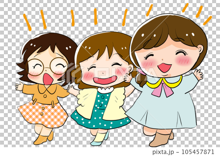 にぎやかな女の子たち 105457871