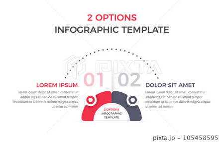 Infographic Template with 2 Options Infographic Template with 2 Options 105458595