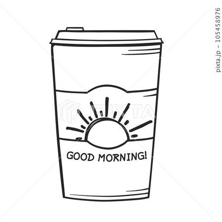 Hand Drawn Coffee Cup 105458976