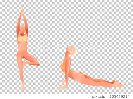 yoga pose pictogram 2 105459214