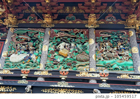 妻沼聖天山の本殿の彫刻【埼玉県熊谷市】 妻沼聖天山の本殿の彫刻【埼玉県熊谷市】 105459517