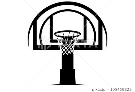 Basketball Hoop flat illustration, basketball hoop, basketball net. Basketball icon 105459829