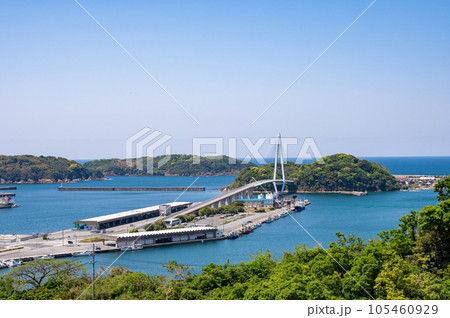 浜田マリン大橋の風景　島根県浜田市 105460929