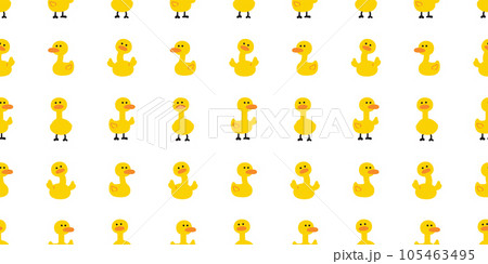 duck seamless pattern rubber duck shower bathroom toy chicken bird vector pet wrapping paper doodle cartoon animal farm tile wallpaper repeat background scarf isolated illustration design 105463495