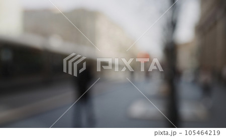 Out of focus background of pedestrian street in city of Nice Out of focus background of pedestrian street in city of Nice 105464219