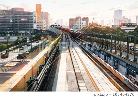 AI画像　ゆりかもめイメージ 105464570