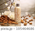 almond shampoo for hair treatment. 105464686
