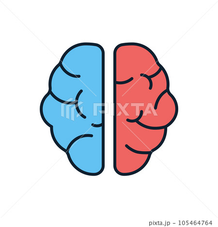 Human Brain Vector Icon. 105464764