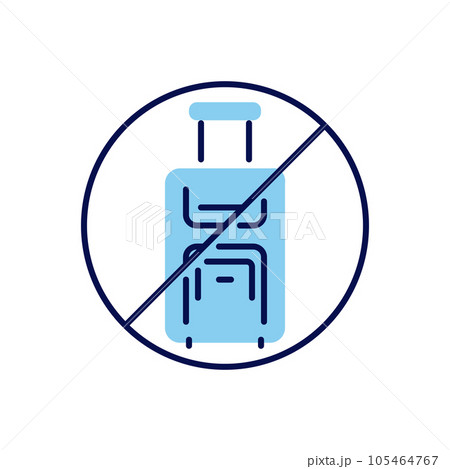 Avoid travel related vector icon 105464767