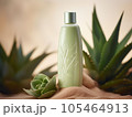 aloe shampoo for hair treatment. 105464913