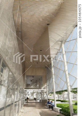 AI画像 モダン建築の吹き抜け AI画像 モダン建築の吹き抜け 105464975