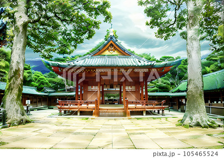 AI画像　大宮氷川神社イメージ 105465524