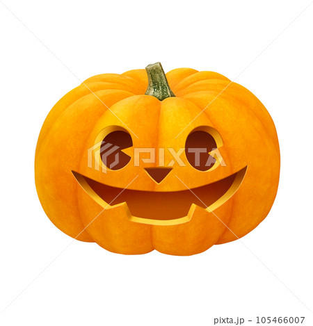 ハロウィンのかぼちゃ イラスト リアル 105466007