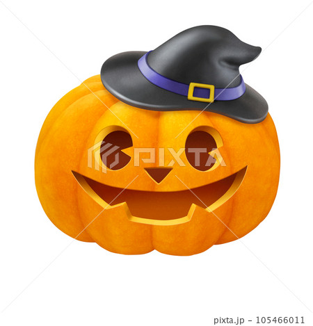 ハロウィンのかぼちゃ イラスト リアル 105466011