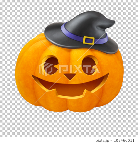 ハロウィンのかぼちゃ イラスト リアル 105466011
