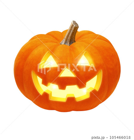 ハロウィンのかぼちゃ イラスト リアル ハロウィンのかぼちゃ イラスト リアル 105466018
