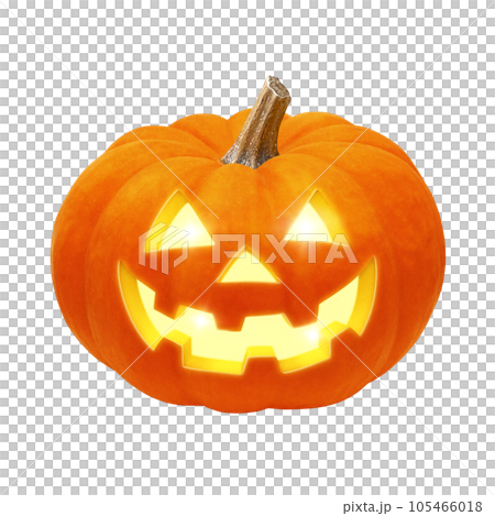 ハロウィンのかぼちゃ イラスト リアル ハロウィンのかぼちゃ イラスト リアル 105466018