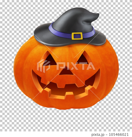 ハロウィンのかぼちゃ イラスト リアル ハロウィンのかぼちゃ イラスト リアル 105466021