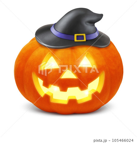 ハロウィンのかぼちゃ イラスト リアル 105466024