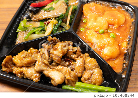 美味しい中華料理三点盛り 105468544
