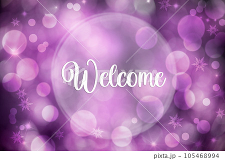 Purple Christmas Background, Shiny With Text Welcome 105468994