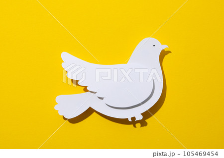 International day of peace or world peace day, symbol of peace - pigeon 105469454