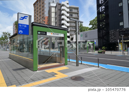【櫛田神社前駅】7番出口（福岡市営地下鉄七隈線） 105470776