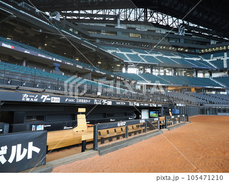 北海道ボールパークFビレッジ　エスコンフィールド　一塁側ダッグアウト 105471210