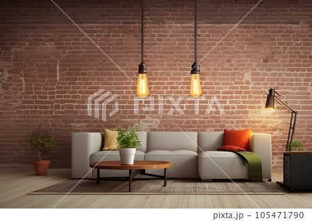 a vintage brick wall serves as the perfect background 105471790