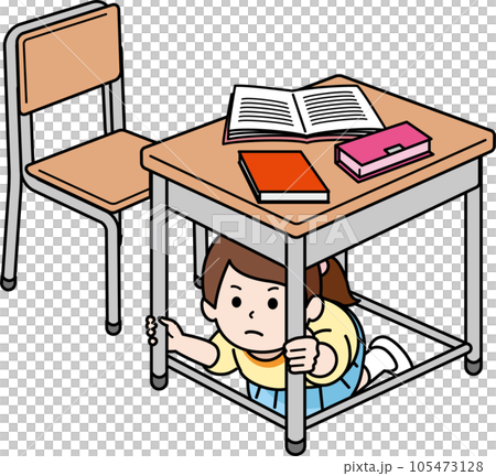 躲在桌子底下的女孩 105473128