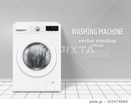 Washing machine vector mockup Washing machine vector mockup 105474660