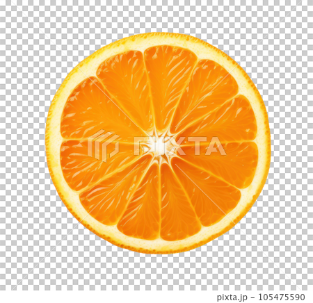 Orange slice isolated 105475590